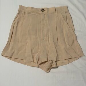 Zara silky high waisted dress shorts